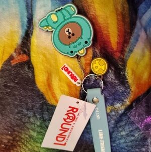 Super Cute Line Friends Bag Or Keychain 💚💙
